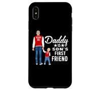 Carcasa para iPhone XS MAX Daddy Is Son's First Friend Son To Dad Funny Fathers Day