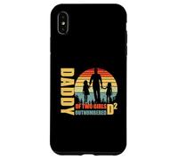 Carcasa para iPhone XS MAX Daddy of Two Girls superó en número D2 Squared Fathers Day