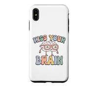 Carcasa para iPhone XS MAX Dale un Beso a tu Cerebro, inspira, educa, Genial, Retro, Vintage