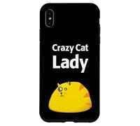 Carcasa para iPhone XS MAX Dama Loca Amante de los Gatos Divertida