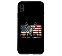 Carcasa para iPhone XS MAX Deer US Flag - Buck Hunting Lover Big Game Hunter
