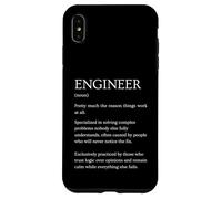 Carcasa para iPhone XS MAX Definición de Ingeniero Divertido Diccionario sarcástico