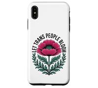 Carcasa para iPhone XS MAX Deja Que Las Personas Trans florezcan - Vibrant Pride Ally Flower Pretty