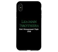 Carcasa para iPhone XS MAX Departamento de Gestión de Riesgos de Lehman Blanco