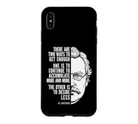 Carcasa para iPhone XS MAX Desire Less Cita G.K. Chesterton Filosofía Sabiduría