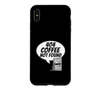 Carcasa para iPhone XS MAX Developer Sysadmin Tech 404 Coffee Not Found Error