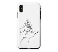 Carcasa para iPhone XS MAX Dibujo de una línea: Manos Que cuentan Historias
