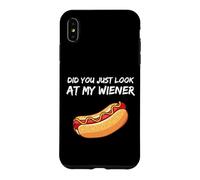 Carcasa para iPhone XS MAX Did You Just Look At My Wiener Funny BBQ Hotdog Party Humor