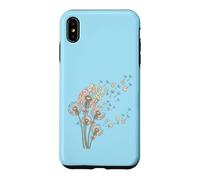 Carcasa para iPhone XS MAX Dientes de león y Mahjong Tiles Bam Crak Dots Make A Wish Flower