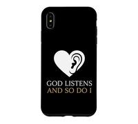 Carcasa para iPhone XS MAX Dios Escucha y yo también Consejero Cristiano