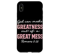 Carcasa para iPhone XS MAX Dios Puede Hacer grandeza de un Gran Desastre Romanos 8:28