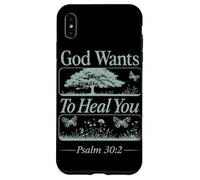 Carcasa para iPhone XS MAX Dios Quiere Sanarte Salmo 30:2 Culto de fe Cristiana