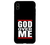 Carcasa para iPhone XS MAX Dios sobre Mí Cristiano Hip Hop Fe Cristo Es Rey Jesús