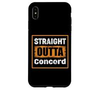 Carcasa para iPhone XS MAX Directamente Fuera de Concord Carolina del Norte USA Vintage Humor