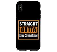 Carcasa para iPhone XS MAX Directamente Fuera de Santa Catalina Island California USA Humor