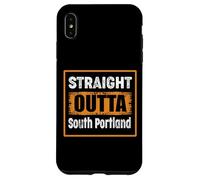 Carcasa para iPhone XS MAX Directamente Fuera del Sur de Portland Maine USA Retro Vintage Humor