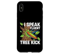 Carcasa para iPhone XS MAX Disc Golf Player I Speak Fluent Tree Kick Humor