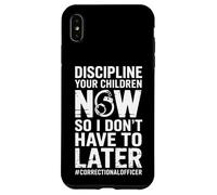 Carcasa para iPhone XS MAX Disciplina Divertida Que Sus Hijos Dicen Oficial correccional
