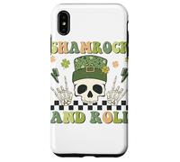 Carcasa para iPhone XS MAX Diseño de Calavera Irlandesa de la Suerte de San Patricio de trébol y Rollo