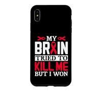 Carcasa para iPhone XS MAX Diseño de Cinta MY Brain Tried TO Kill ME Pero I Won