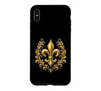 Carcasa para iPhone XS MAX Diseño de laureles de Flor de lis con símbolo heráldico Real