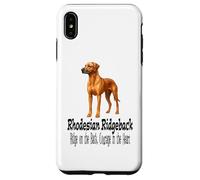 Carcasa para iPhone XS MAX Diseño de Mascota de Perro Rhodesian Ridgeback con Coraje en el corazón