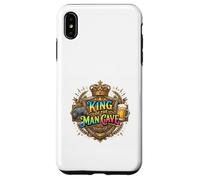 Carcasa para iPhone XS MAX Diseño Divertido de King of The Man Cave para Videojuegos para papá
