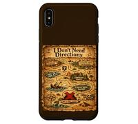 Carcasa para iPhone XS MAX Diseño Divertido de papá I Don't Need Directions - Mapa