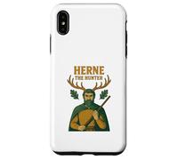 Carcasa para iPhone XS MAX Diseño folclórico de Herne The Hunter English Woodland Spirit