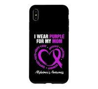 Carcasa para iPhone XS MAX Diseño I Wear Purple For My Mom - Concientización sobre el Alzheimer