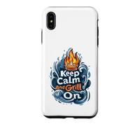 Carcasa para iPhone XS MAX Diseño Keep Calm and Grill On BBQ Pitmaster