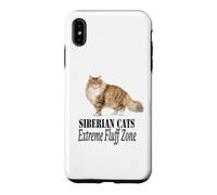 Carcasa para iPhone XS MAX Diseño para dueños de Gatos Siberian Cats Extreme Fluff Zone