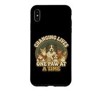 Carcasa para iPhone XS MAX Diseño Vintage de Rescate de Mascotas Que Cambia Vidas una Pata a la Vez