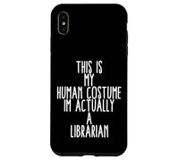 Carcasa para iPhone XS MAX Disfraz de Bibliotecario para bibliotecaria Divertida y Linda bibliotecaria