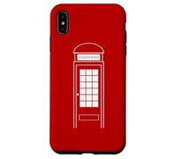 Carcasa para iPhone XS MAX Disfraz de Cabina de teléfono para Halloween, Reino Unido, Londres, Rojo británico