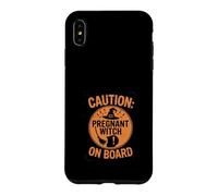 Carcasa para iPhone XS MAX Disfraz de Halloween Embarazada Espeluznante mamá bebé Boo vibras