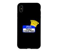 Carcasa para iPhone XS MAX Disfraz de Halloween fácil con Texto en inglés «My Name Is Prince»