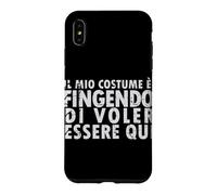 Carcasa para iPhone XS MAX Disfraz de Halloween: Fingendo di Voler Essere Qui - Italiano