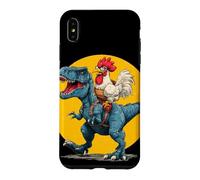 Carcasa para iPhone XS MAX Disfraz de Pollo Best Friends para Amantes de los Dinosaurios