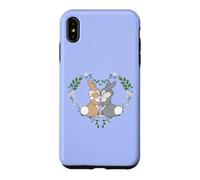 Carcasa para iPhone XS Max Disney Bambi Thumper & Miss Bunny Floral Heart Valentine's