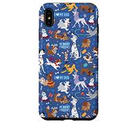 Carcasa para iPhone XS Max Disney Dogs I Love My Dog Azul
