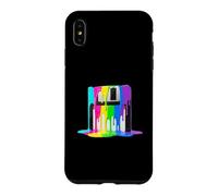 Carcasa para iPhone XS MAX Disquete Retro de Pintura goteando