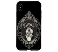 Carcasa para iPhone XS MAX Distinguido Schnauzer Vintage Barbudo Caballero