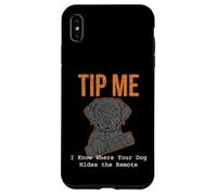 Carcasa para iPhone XS MAX Divertida Camiseta para Cuidador de Mascotas Tip Me I Know Where Your Dog Hides It