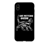 Carcasa para iPhone XS MAX Divertida guía de caricias para Gatos para dueños de Mascotas y Amantes de los Gatitos
