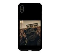 Carcasa para iPhone XS MAX Divertida Mascota de Panther Student para Selfies Vintage para el Día del Juego