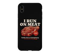 Carcasa para iPhone XS MAX Divertidísimo Filete cetogénico carnívoro de I Run on Meat Carbs Conspiracy