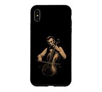 Carcasa para iPhone XS MAX Divertido Abraham Lincoln Tocando Violonchelo Música clásica Violonchelo