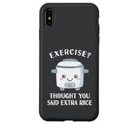 Carcasa para iPhone XS MAX Divertido Arrocera Ejercicio Asiático Amor Comida China Lejano Oriente