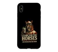Carcasa para iPhone XS MAX Divertido Arte de «I Came for The Horses Stayed for Chaos Race Day»